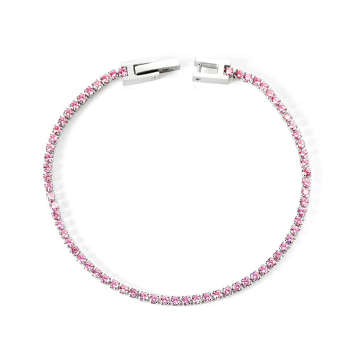 Diamond-Buckle Tennisarmband