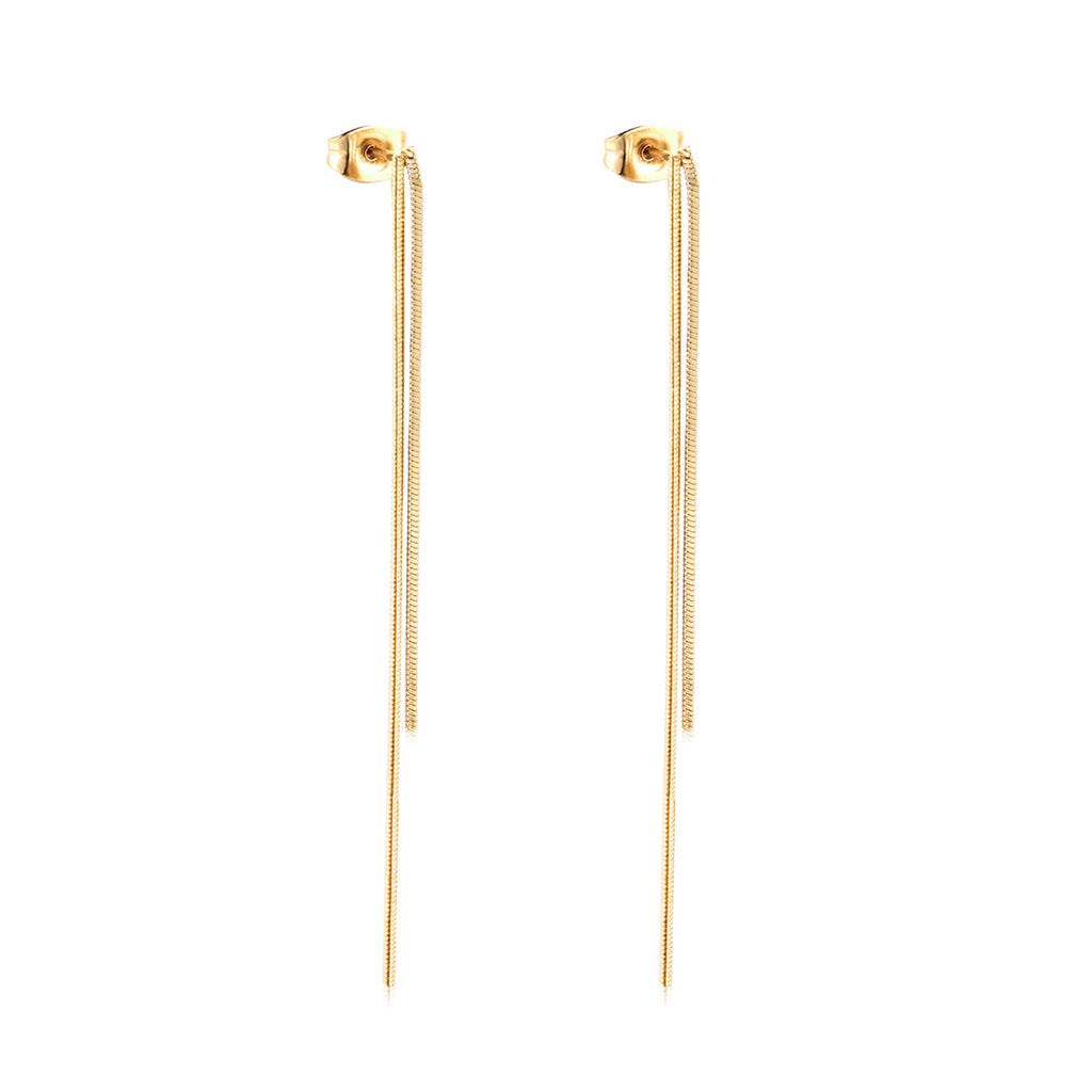 Drop-Ohrring 18K vergoldet