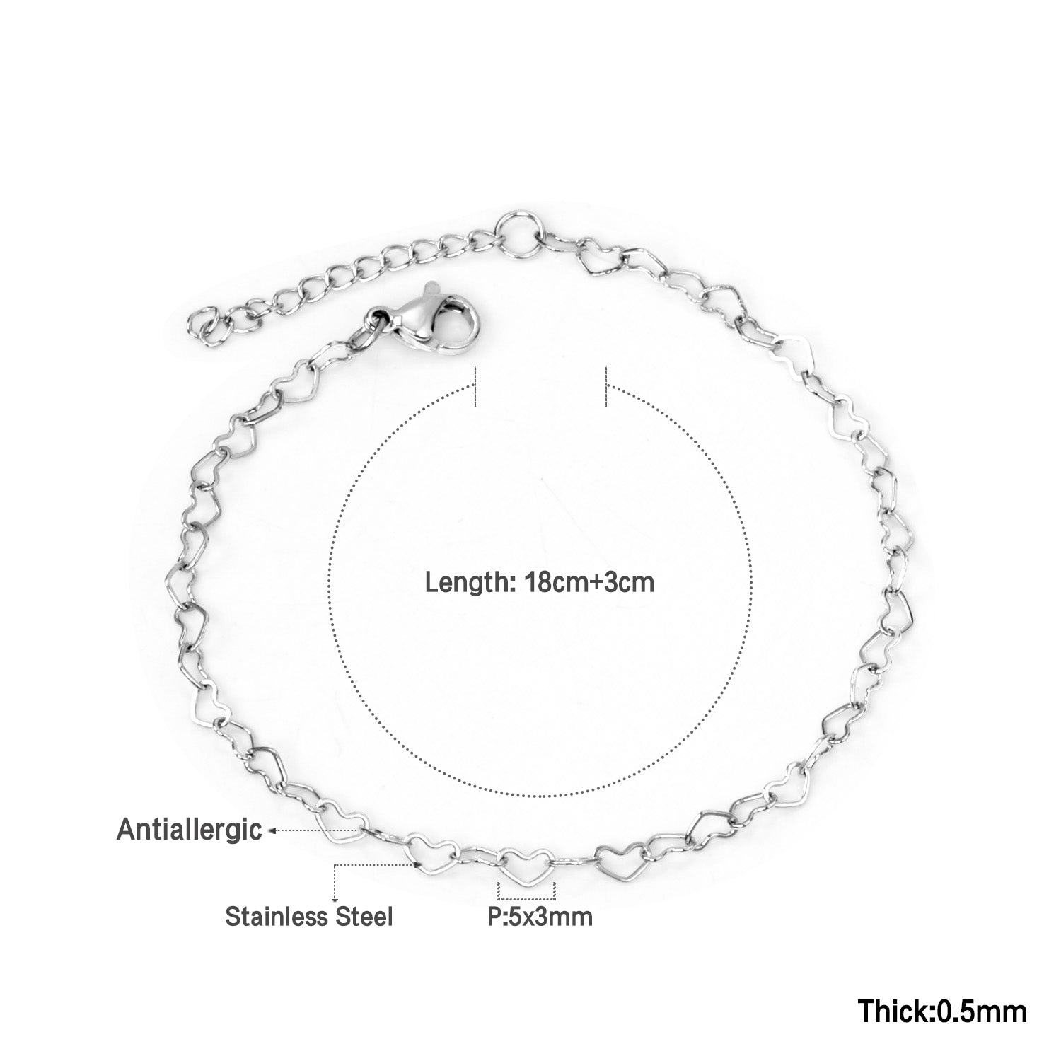Herz Form Armband
